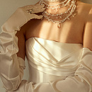 Свадебное платье в стиле принцесса из микадо фото