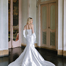 Стильный свадебный комплект с корсетом и юбкой из микадо фото