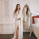 Шифоновый белый халатик фото