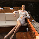 Свадебное платье мини со съемной юбкой фото