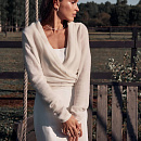 Шерстяной кардиган с шалевым воротоником