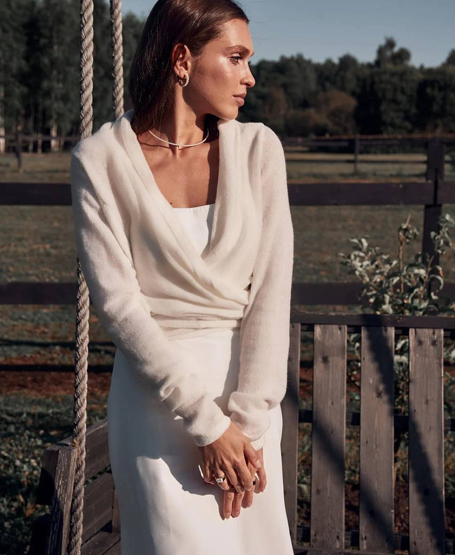 Шерстяной кардиган с шалевым воротоником