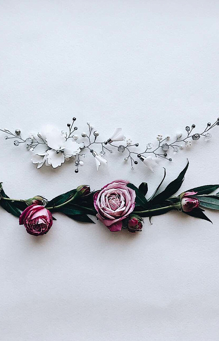 Украшение в волосы ручной работы фото