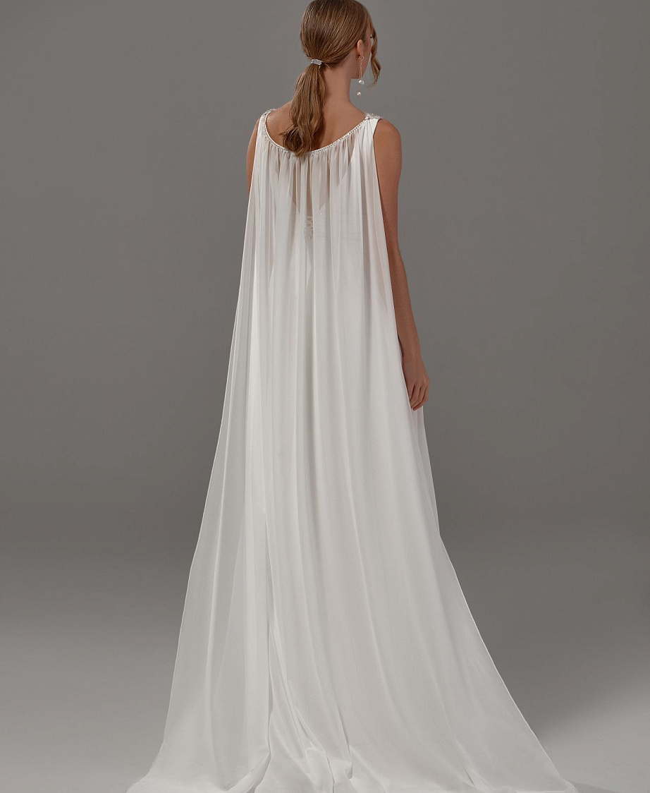 Легкое свадебное платье с юбкой из шифона фото