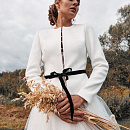 Свадебный белый жакет