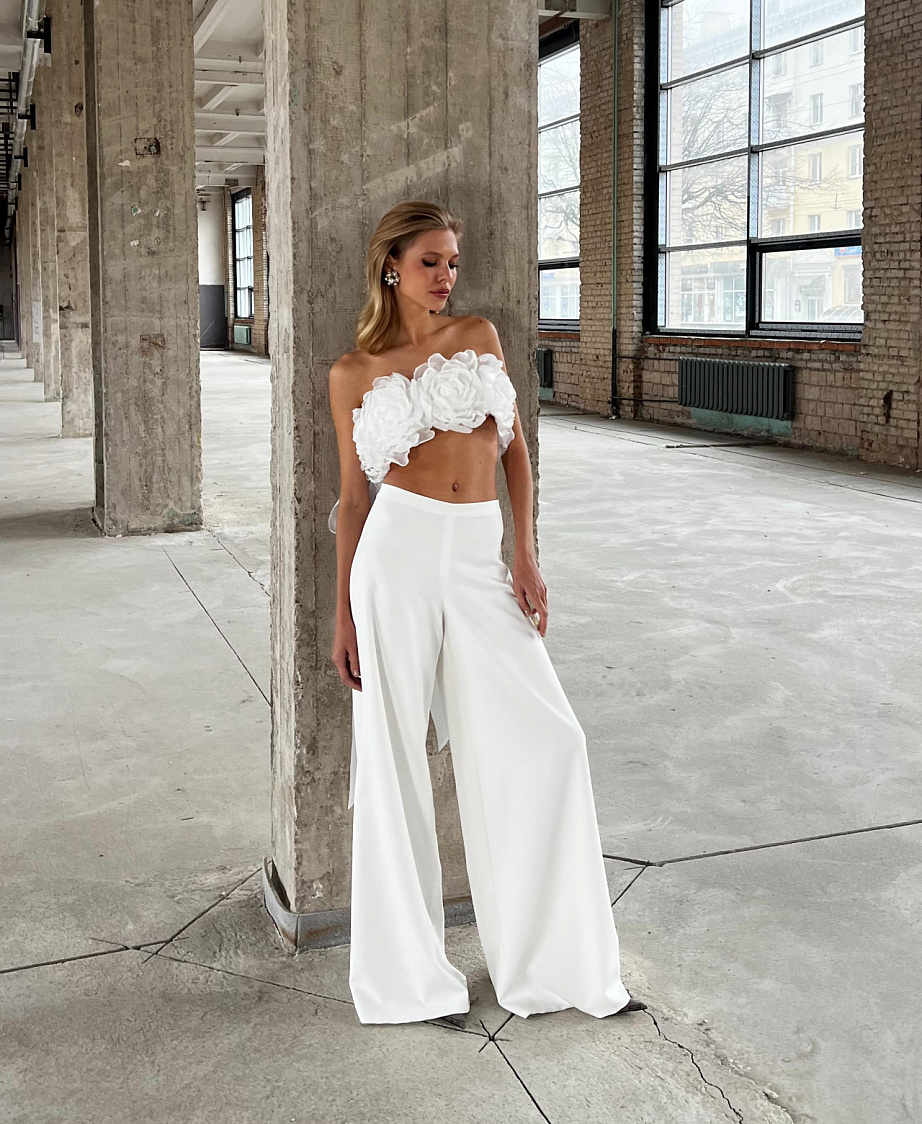 Свадебный топ из цветов фото