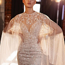 Блестящий кейп дл свадебного платья фото