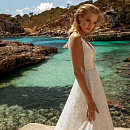 Роскошное сияющее свадебное платье А-силуэта фото