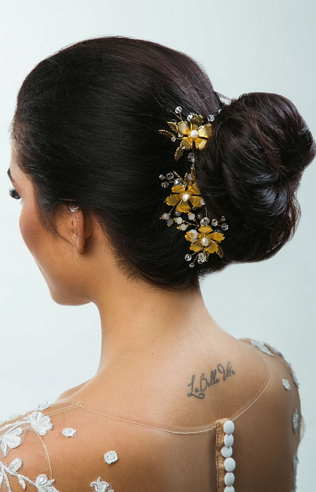 Стильная веточка для волос фото