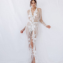 Прозрачный пеньюар с красивым кружевом фото