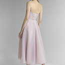 Вечернее платье цвета пудра со съемными рукавами фото