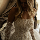 Корсетное свадебное платье мини фото