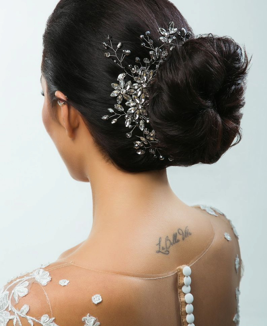 Гребень для волос с кристаллами фото