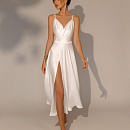 Свадебное платье на тоненьких бретелях фото