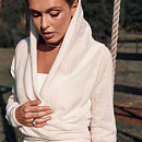 Шерстяной кардиган с шалевым воротоником