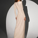 Прямое свадебное платье с глиттерным напылением фото