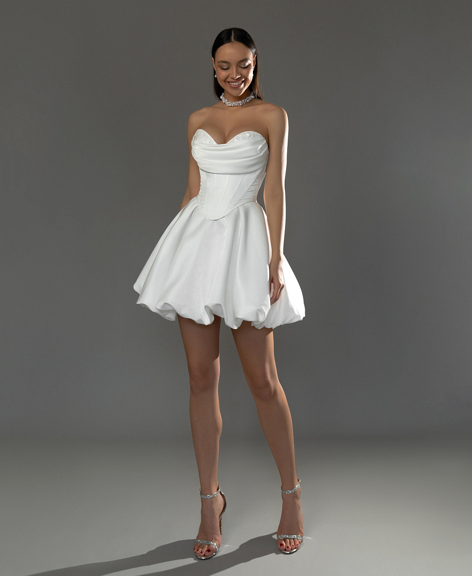 Свадебный комплект из мини юбки и корсета фото