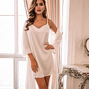 шёлковая белая сорочка фото