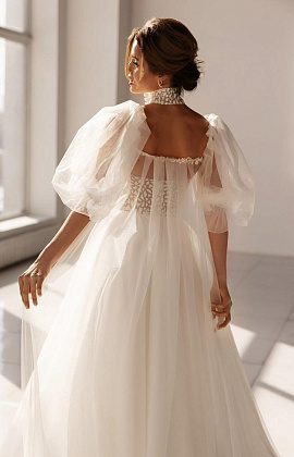 Прозрачный кейп с блесокм фото