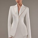 Свадебный костюм из атласа с юбкой-карандаш фото