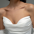 Атласное свадебное платье рыбка фото