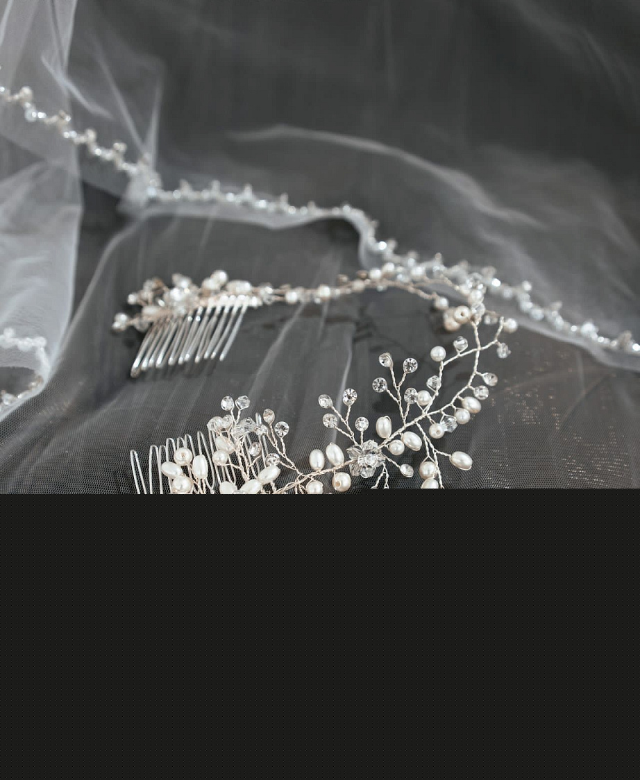 Украшение веточка гребешок для волос фото