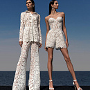 Кружевной свадебный комплект с брюками фото