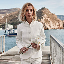 Белый жакет с поясом