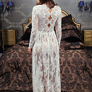 Свадебный халатик из кружева фото