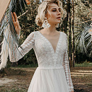 Красивое свадебное платье с открытой спиной фото