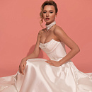 Cвадебный комплект из микадо c пышной юбкой фото