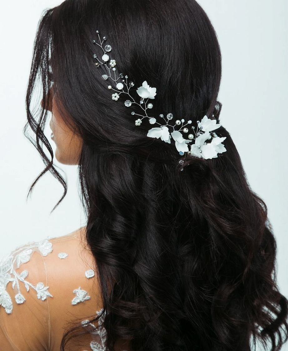 Украшение в волосы ручной работы фото