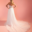 Сверкающее свадебные платье рыбка со съемным шлейфом фото