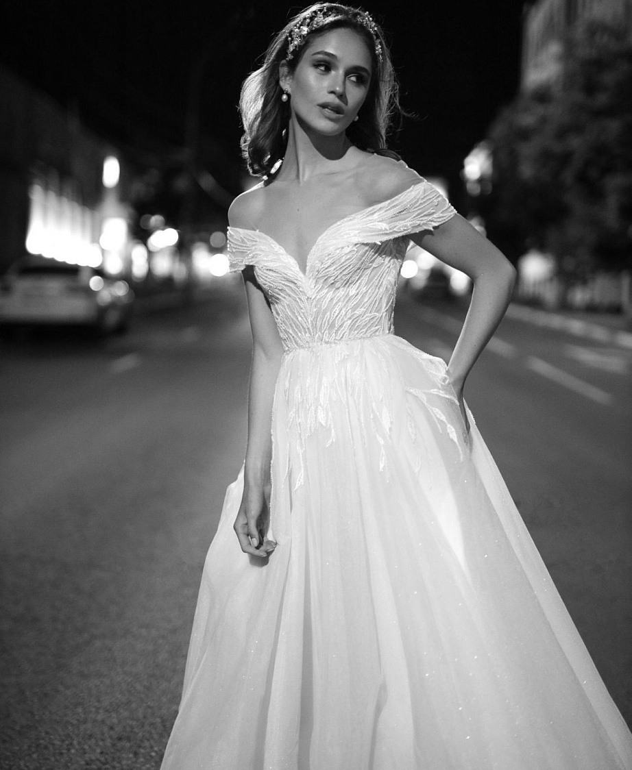 Классическое пышное свадебное платье