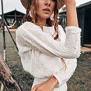 Шерстяной свитер с жемчугом