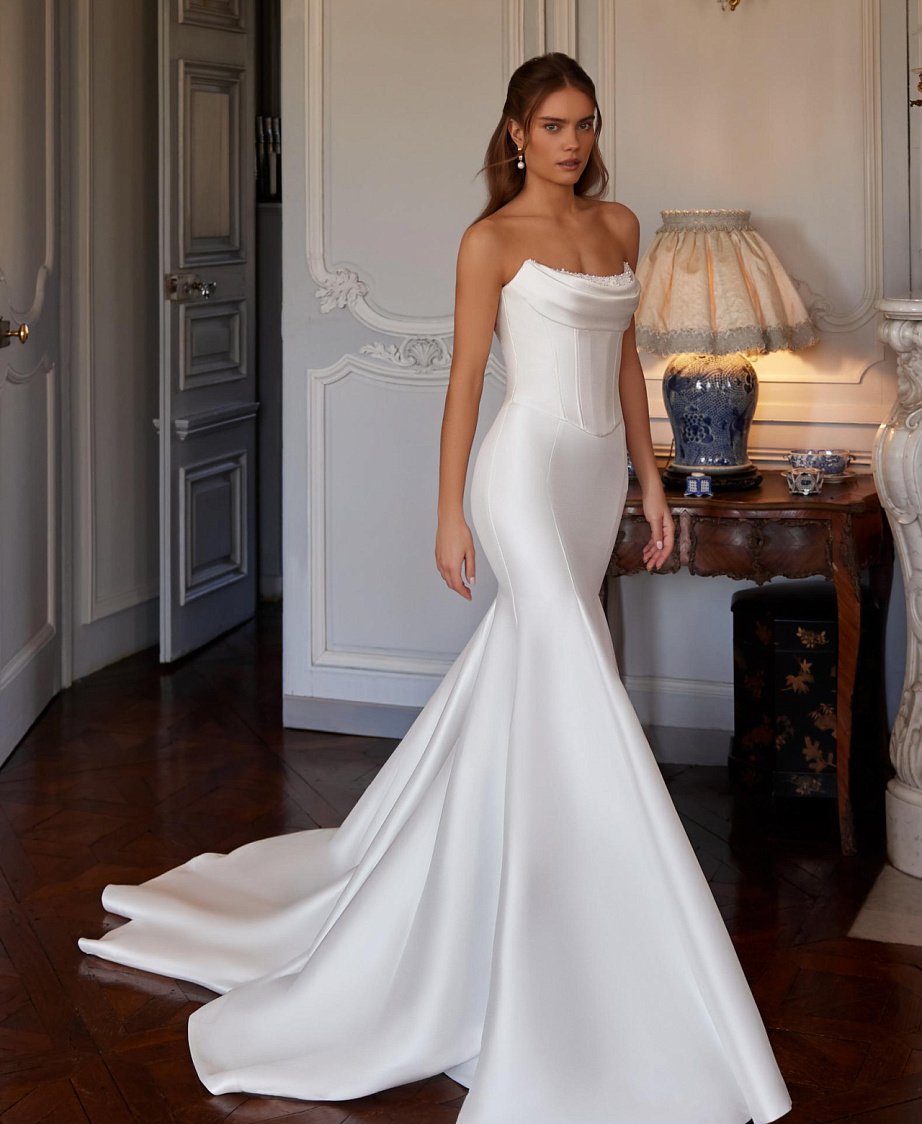 Роскошный свадебный комплект из микадо фото