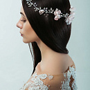 Венок для волос с розовыми цветами фото