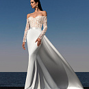 Свадебное платье рыбка со съемным шлейфом фото