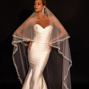 Свадебная фата с перекидом на лицо фото