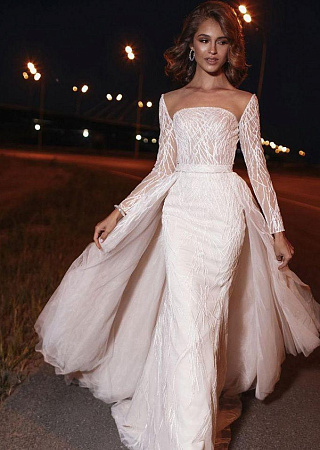 Свадебное платье с отстегивающейся юбкой