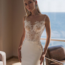 Атласная русалка с кружевным верхом фото