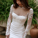 Свадебное платье рыбка со съемным болеро фото