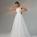 Белое свадебное платье с пышными съемными  рукавами фото