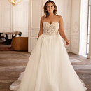 Свадебное платье бюстье большого размера