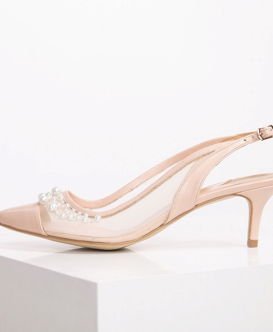 Свадебные туфли с открытой пяткой фото