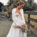 Свадебный жакет с пайетками