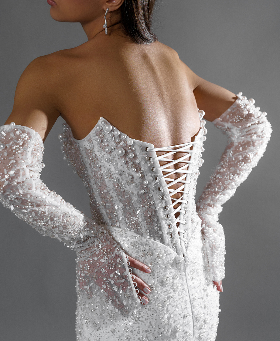 Эксклюзивное свадебное платье рыбка фото