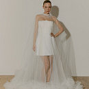 Мини платье с рельефным корсетом фото