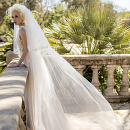 Фата с узким кружевом по краю фото