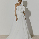 Стильный свадебный комплект из корсета и юбки из органзы фото